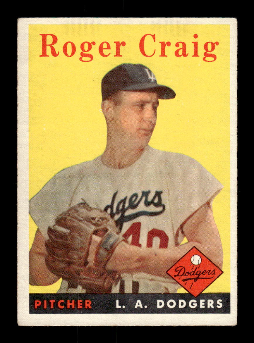 1958 Topps #194 Roger Craig Los Angeles Dodgers EX KC10009712