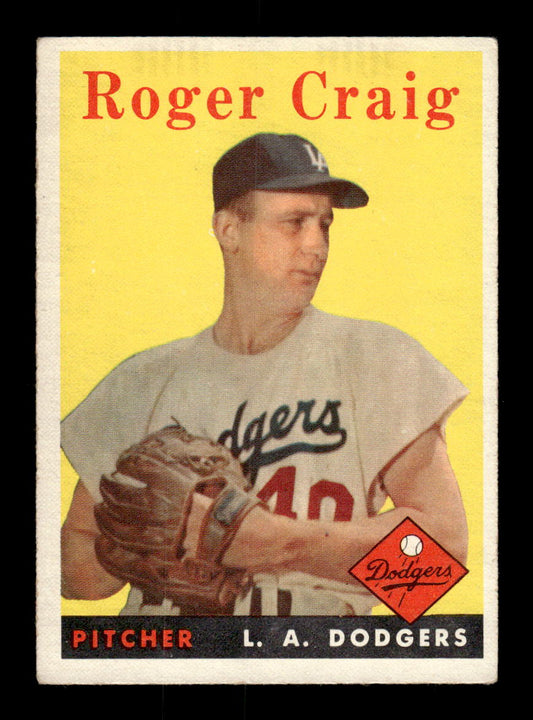 1958 Topps #194 Roger Craig Los Angeles Dodgers EX KC10009712