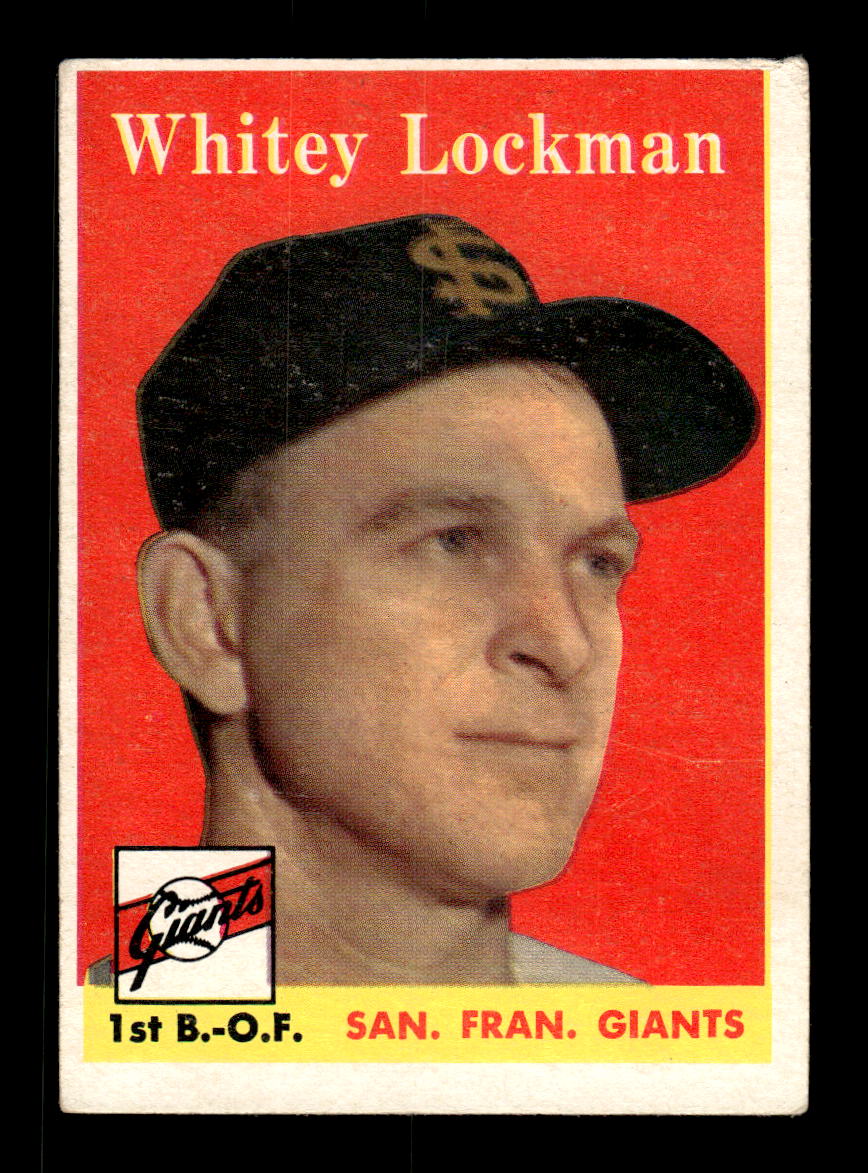 1958 Topps #195 Whitey Lockman San Francisco Giants VGEX KC10009713