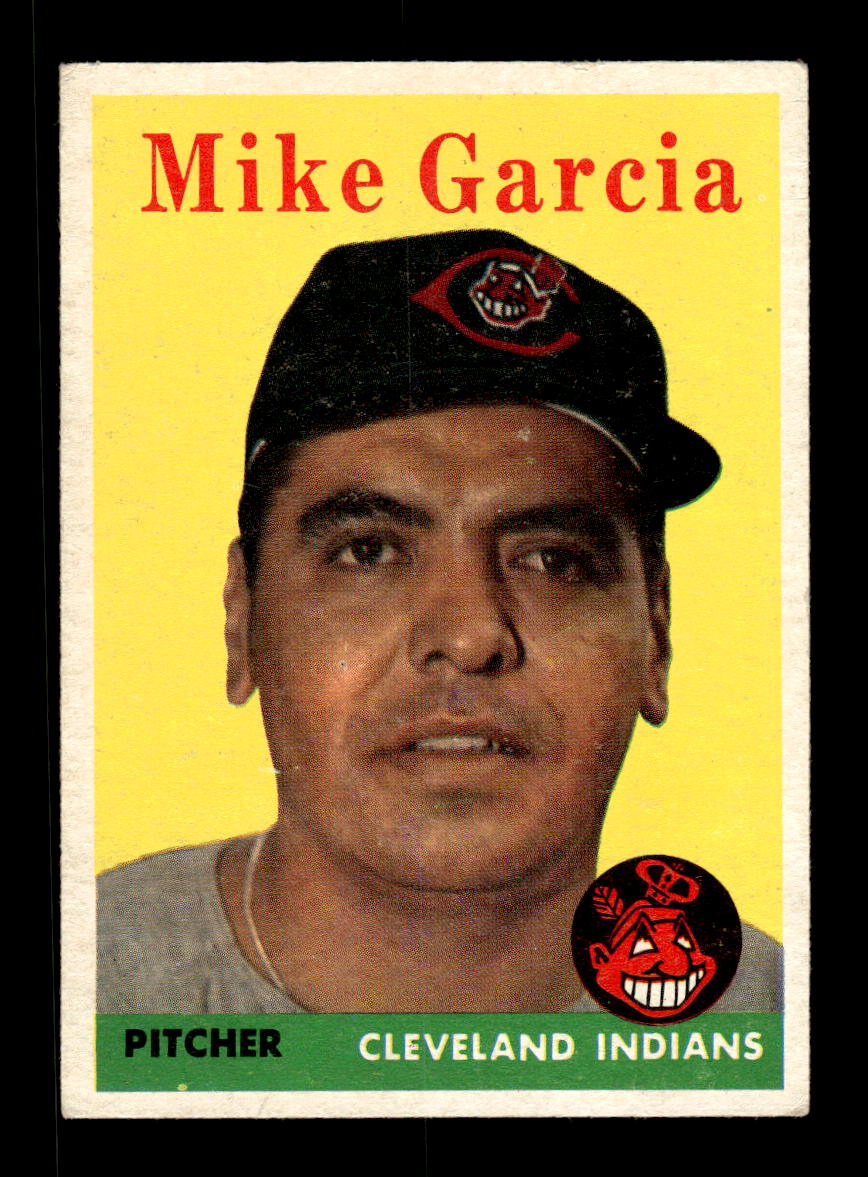 1958 Topps #196 Mike Garcia Cleveland Indians VGEX KC10009714