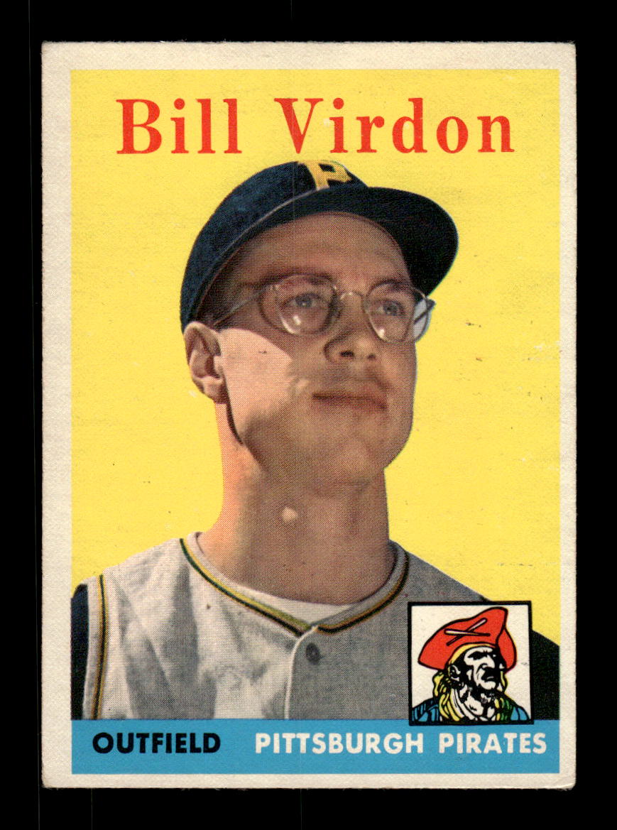1958 Topps #198 Bill Virdon Pittsburgh Pirates EX KC10009716