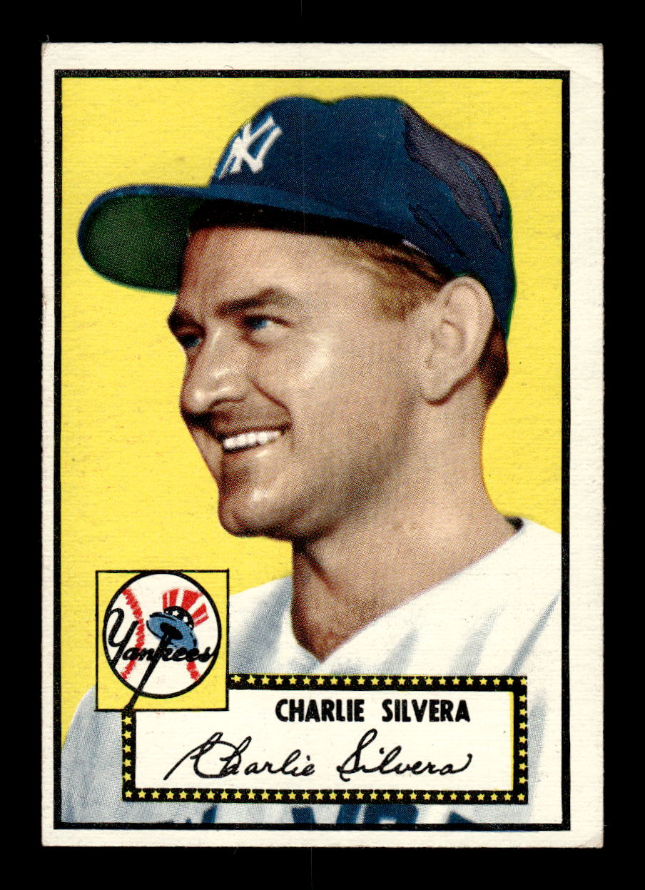 1952 Topps #168 Charlie Silvera New York Yankees VGEX HOF10009733