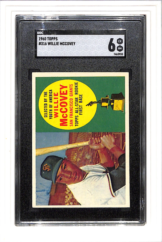 1960 Topps #316 Willie Mccovey SGC 6 SN 7463933