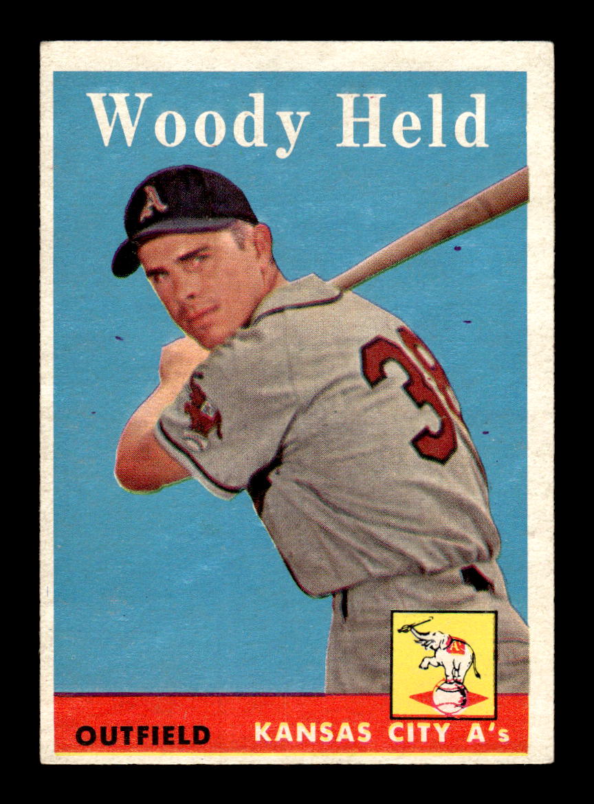 1958 Topps #202 Woodie Held Kansas City Athletics EX HOF10009747