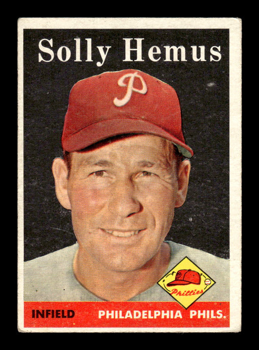 1958 Topps #207 Solly Hemus Philadelphia Phillies VGEX HOF10009752