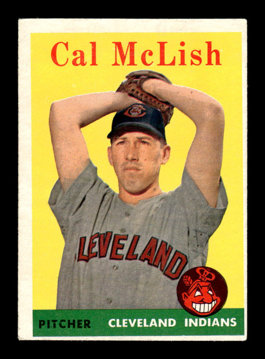 1958 Topps #208 Cal McLish Cleveland Indians EX HOF10009753