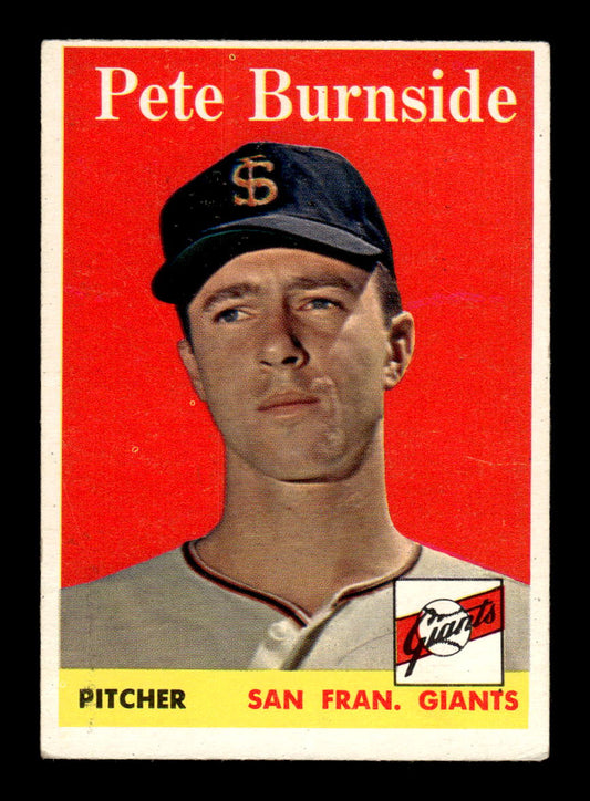 1958 Topps #211 Pete Burnside San Francisco Giants EX HOF10009756