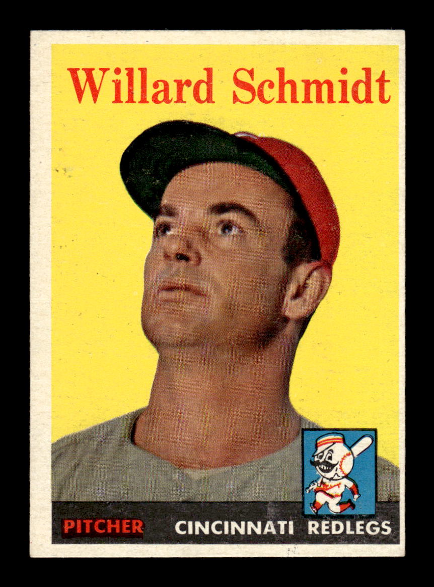 1958 Topps #214 Willard Schmidt Cincinnati Redlegs EX HOF10009759