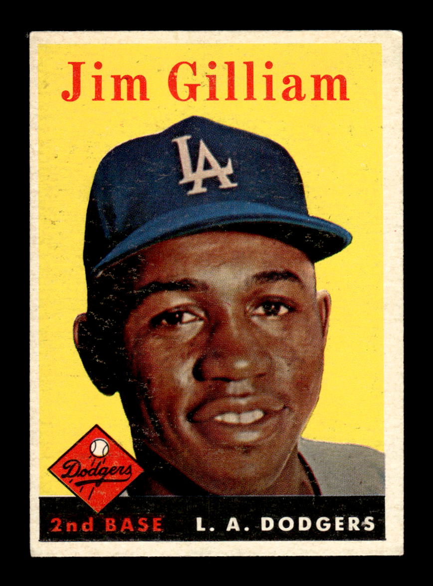 1958 Topps #215 Jim Gilliam Los Angeles Dodgers EX HOF10009760