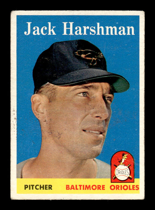 1958 Topps #217 Jack Harshman Baltimore Orioles VGEX HOF10009762