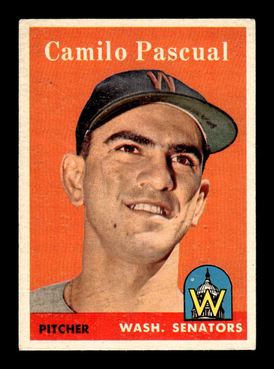 1958 Topps #219 Camilo Pascual Washington Senators EX HOF10009764