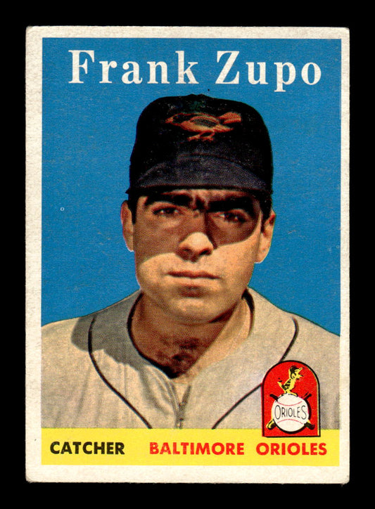 1958 Topps #229 Frank Zupo Baltimore Orioles VGEX HOF10009774