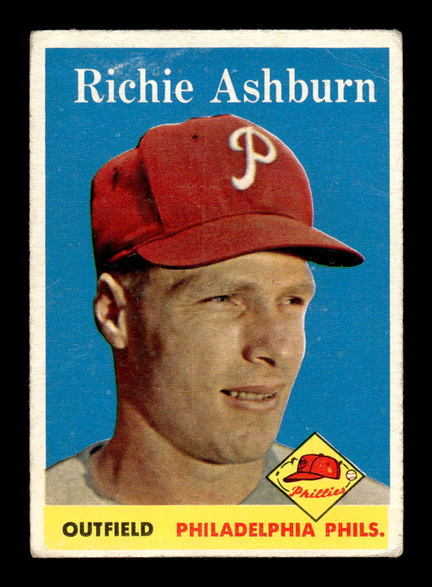 1958 Topps #230 Richie Ashburn Philadelphia Phillies VG HOF10009775