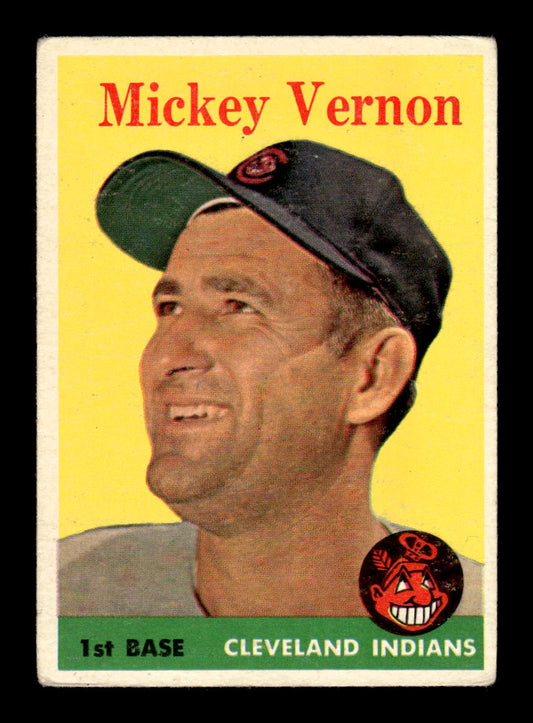 1958 Topps #233 Mickey Vernon Cleveland Indians VGEX HOF10009778