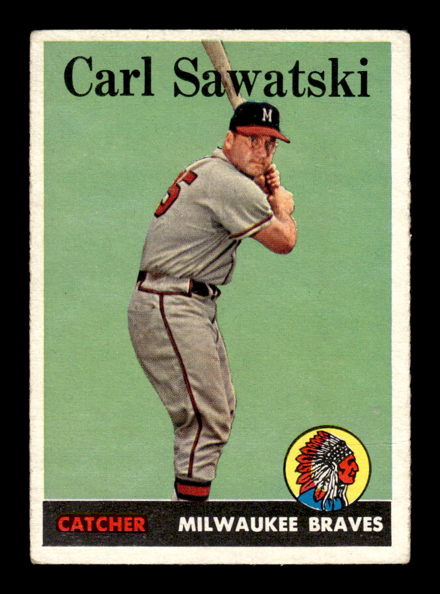 1958 Topps #234 Carl Sawatski Milwaukee Braves VGEX HOF10009779