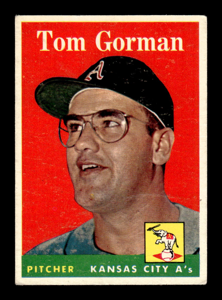 1958 Topps #235 Tom Gorman Kansas City Athletics VGEX HOF10009780