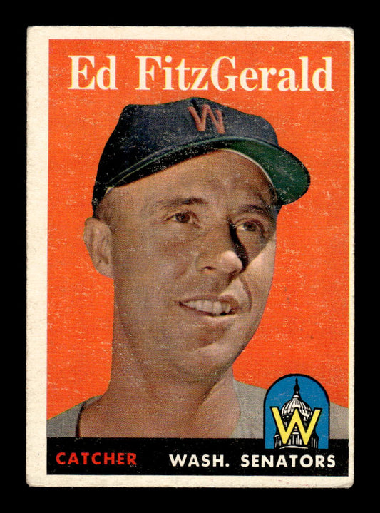 1958 Topps #236 Ed FitzGerald Washington Senators VGEX HOF10009781
