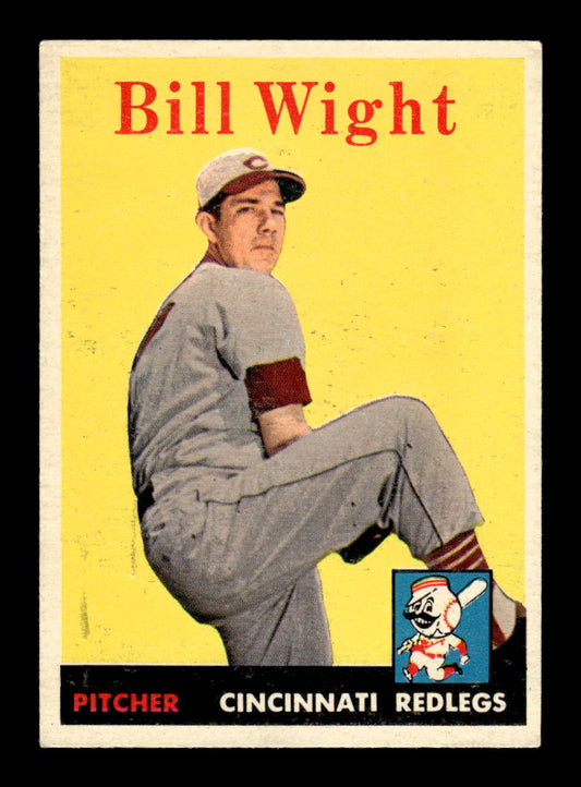 1958 Topps #237 Bill Wight Cincinnati Redlegs EX HOF10009782