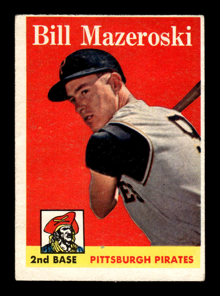 1958 Topps #238 Bill Mazeroski Pittsburgh Pirates VGEX HOF10009783