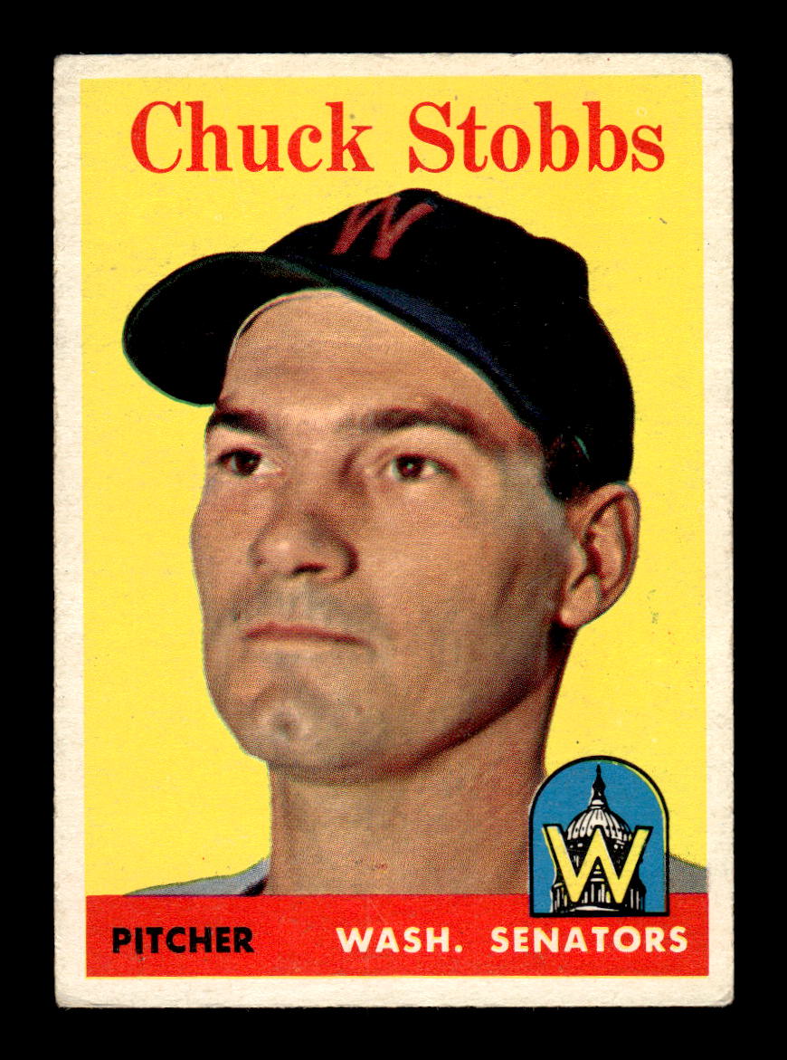 1958 Topps #239 Chuck Stobbs Washington Senators VGEX HOF10009784