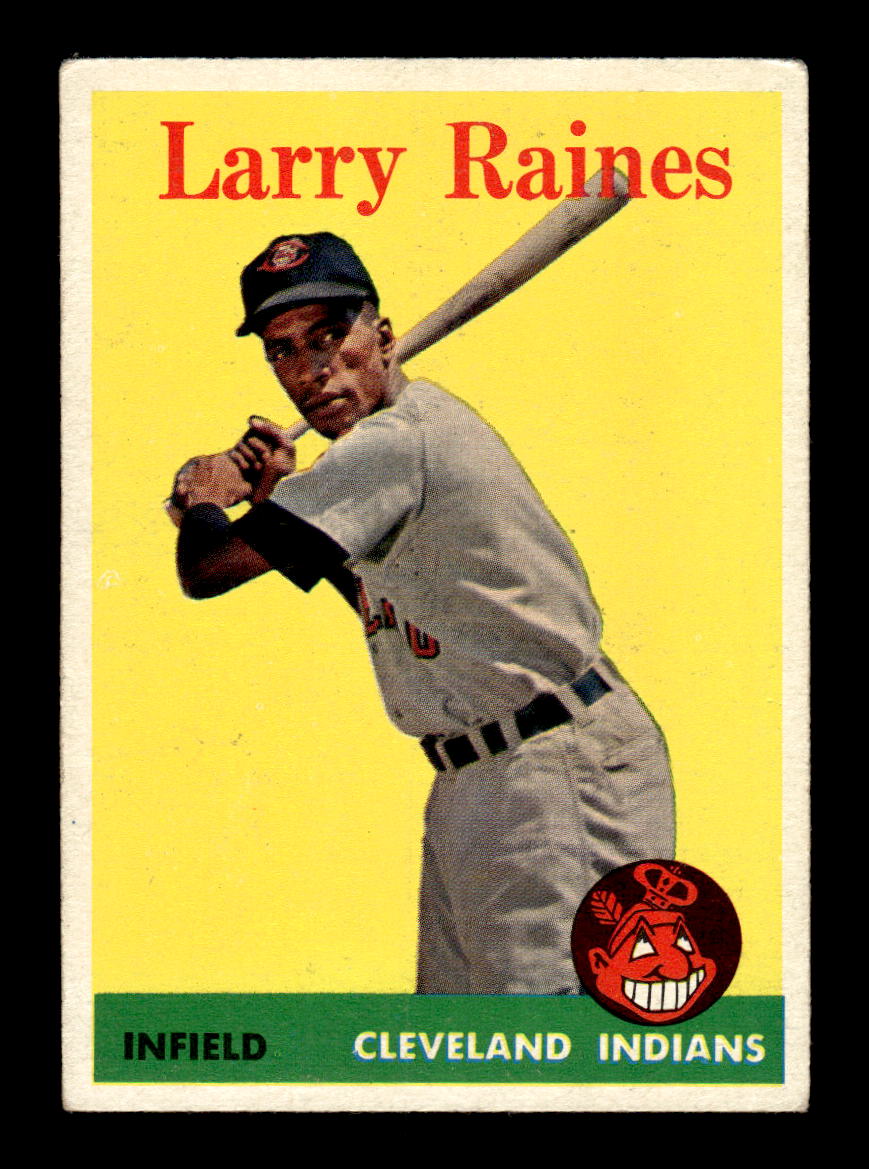 1958 Topps #243 Larry Raines Cleveland Indians VGEX HOF10009788