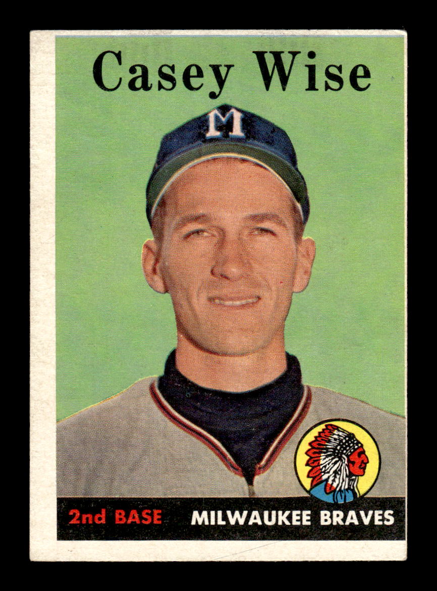 1958 Topps #247 Casey Wise Milwaukee Braves VGEX HOF10009792