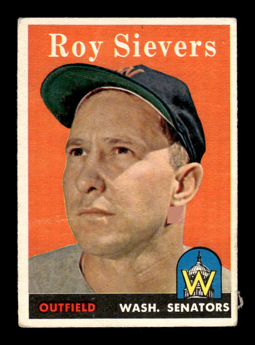 1958 Topps #250 Roy Sievers Washington Senators VGEX HOF10009795