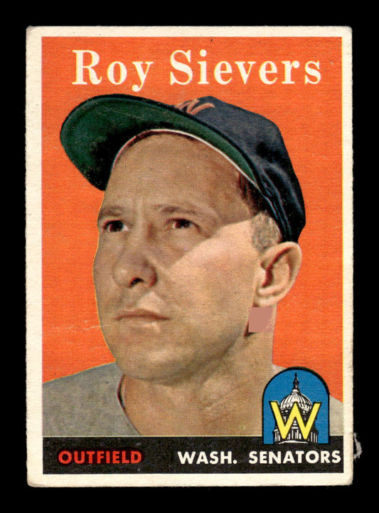 1958 Topps #250 Roy Sievers Washington Senators VGEX HOF10009795