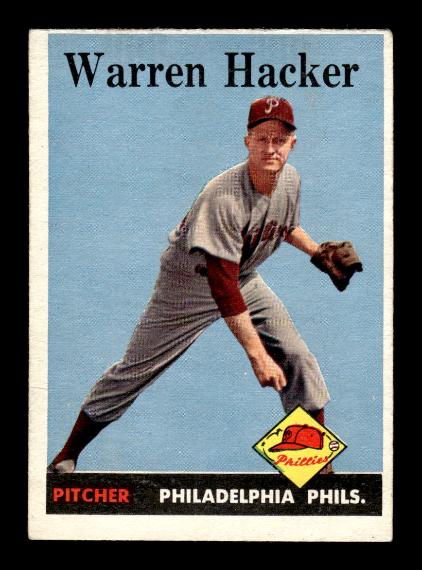 1958 Topps #251 Warren Hacker Philadelphia Phillies EX HOF10009796