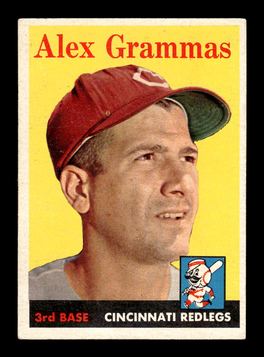 1958 Topps #254 Alex Grammas Cincinnati Redlegs VGEX HOF10009799