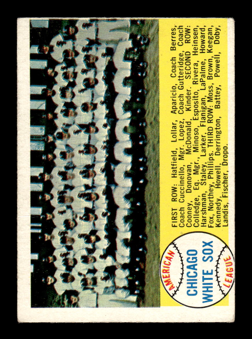 1958 Topps #256 Chicago White Sox Chicago White Sox VGEX HOF10009800