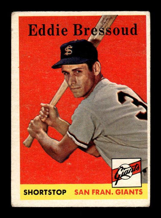 1958 Topps #263 Eddie Bressoud San Francisco Giants VGEX HOF10009806