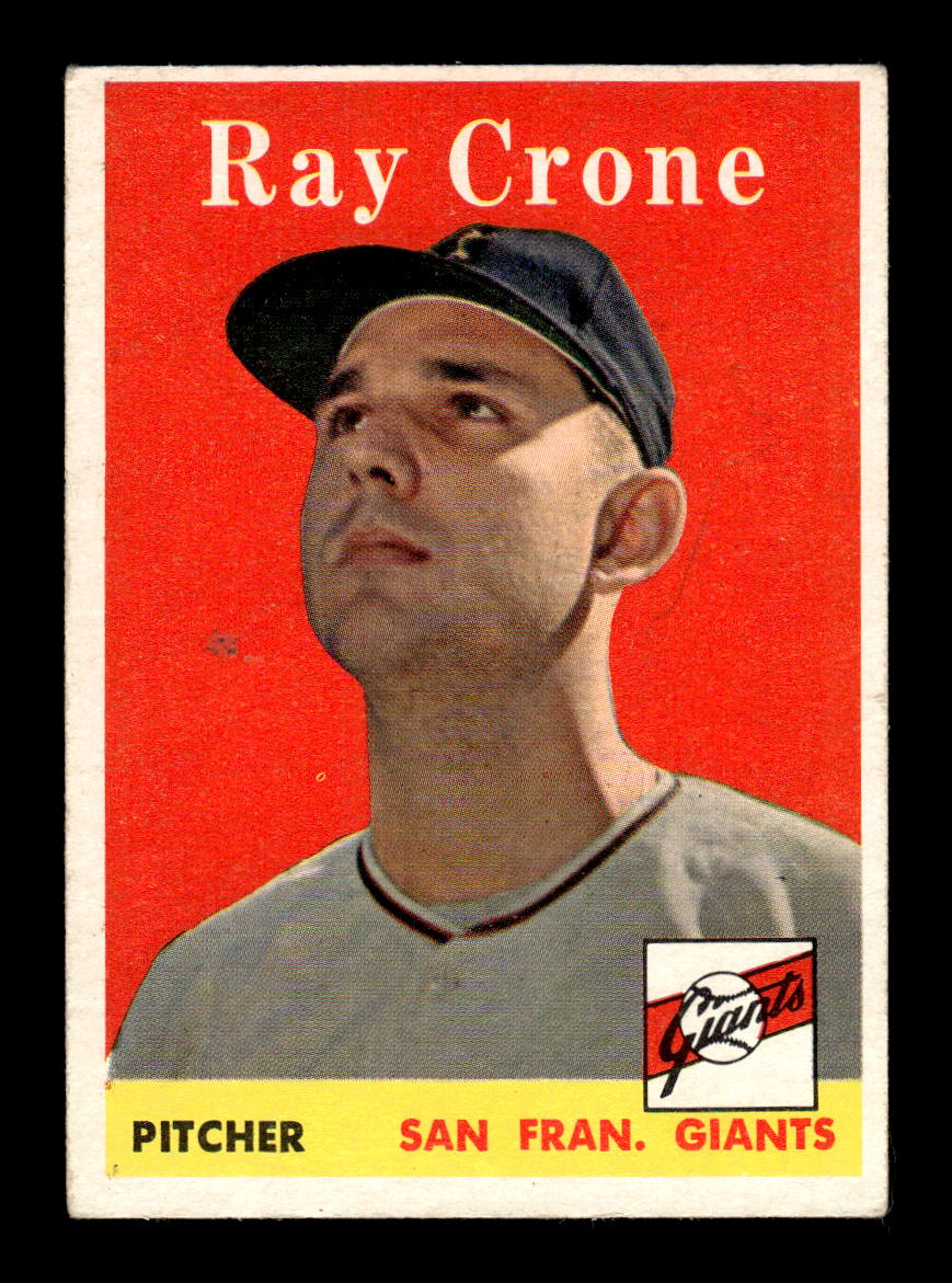 1958 Topps #272 Ray Crone San Francisco Giants VGEX HOF10009815