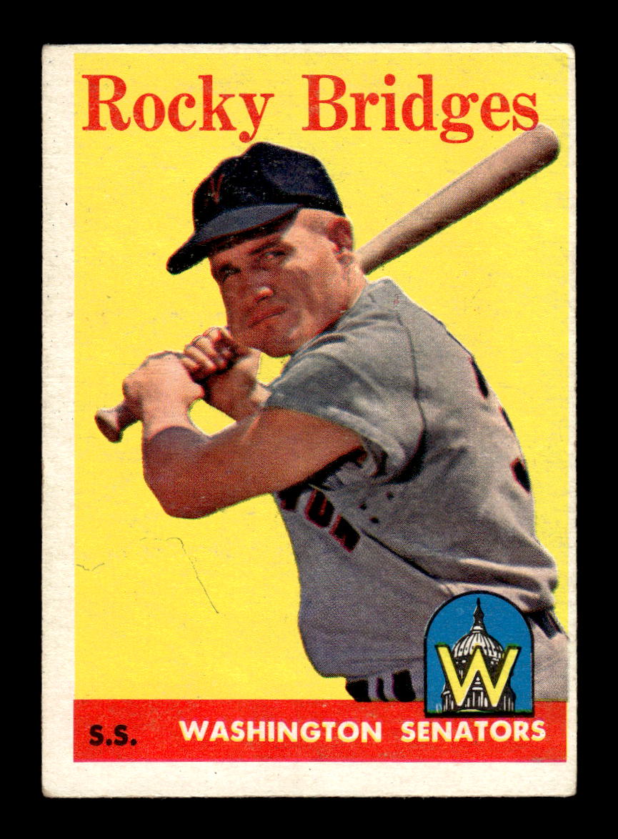 1958 Topps #274 Rocky Bridges Washington Senators VGEX HOF10009817