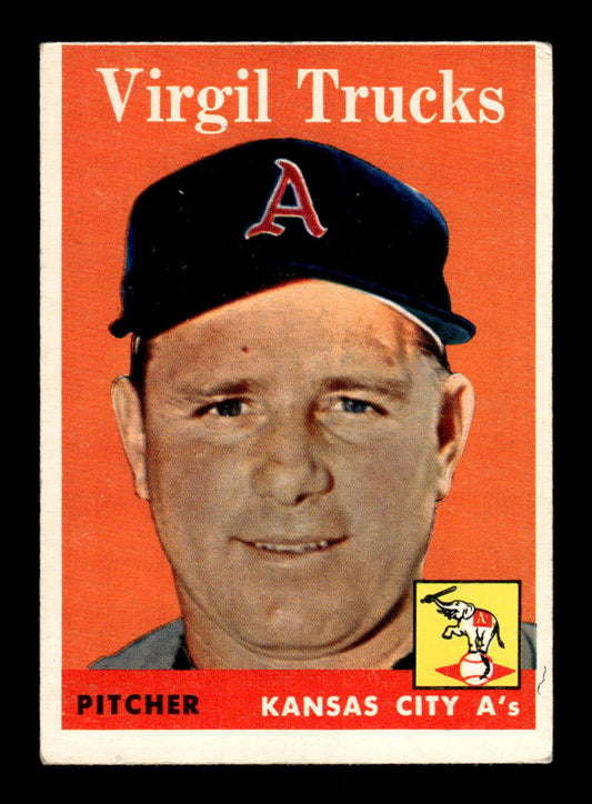 1958 Topps #277 Virgil Trucks Kansas City Athletics VGEX HOF10009820
