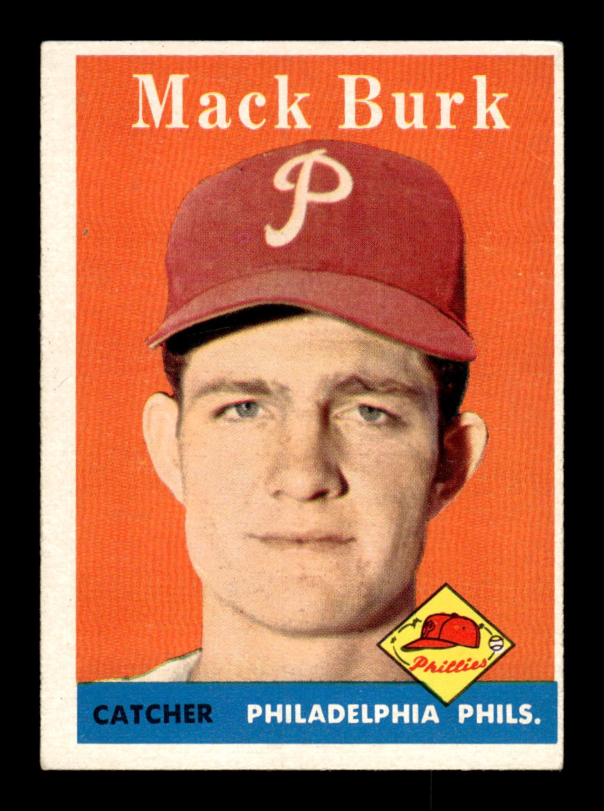 1958 Topps #278 Mack Burk Philadelphia Phillies VGEX HOF10009821
