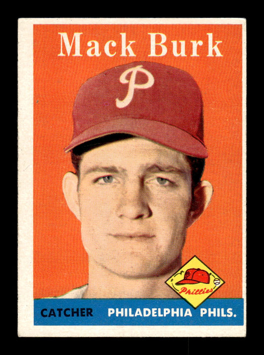 1958 Topps #278 Mack Burk Philadelphia Phillies VGEX HOF10009821