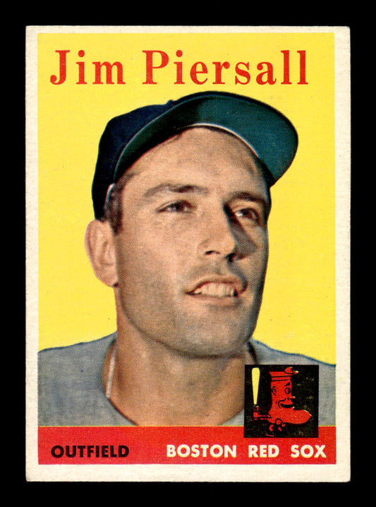 1958 Topps #280 Jim Piersall Boston Red Sox VGEX HOF10009823