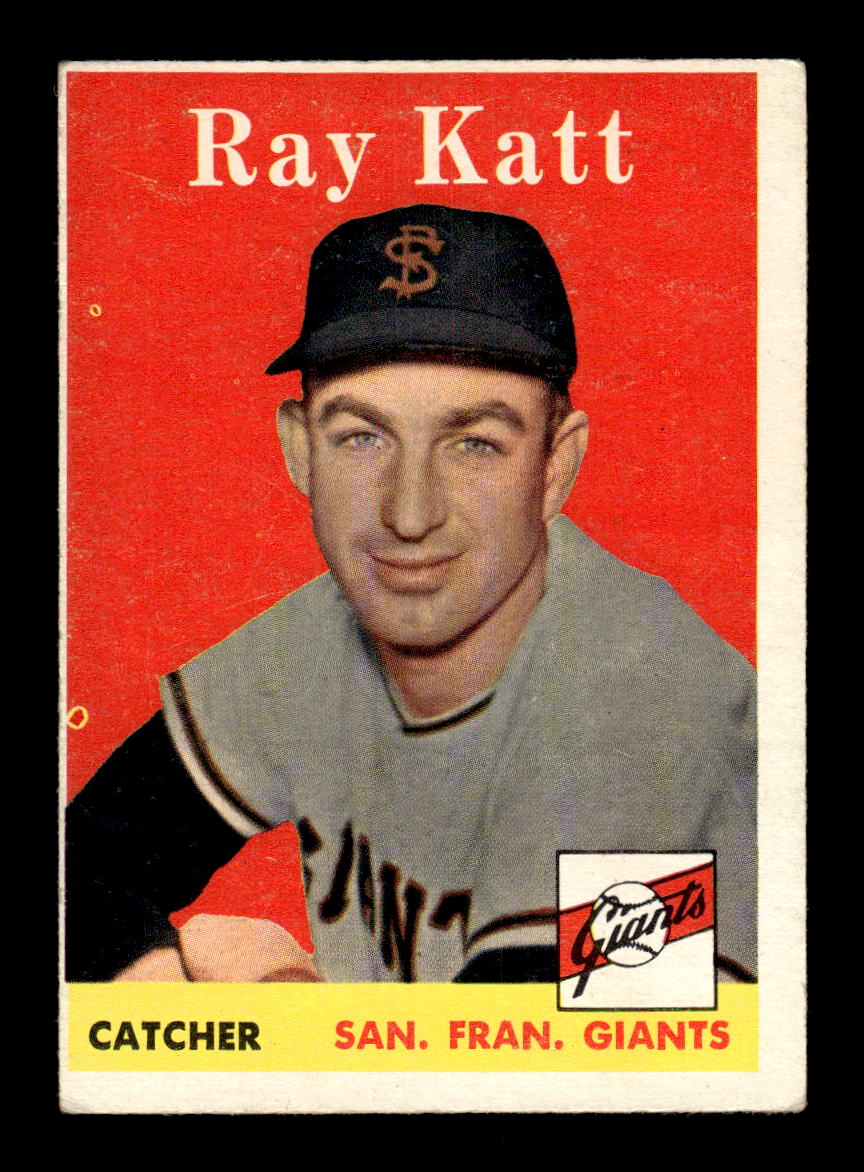 1958 Topps #284 Ray Katt San Francisco Giants VGEX HOF10009827