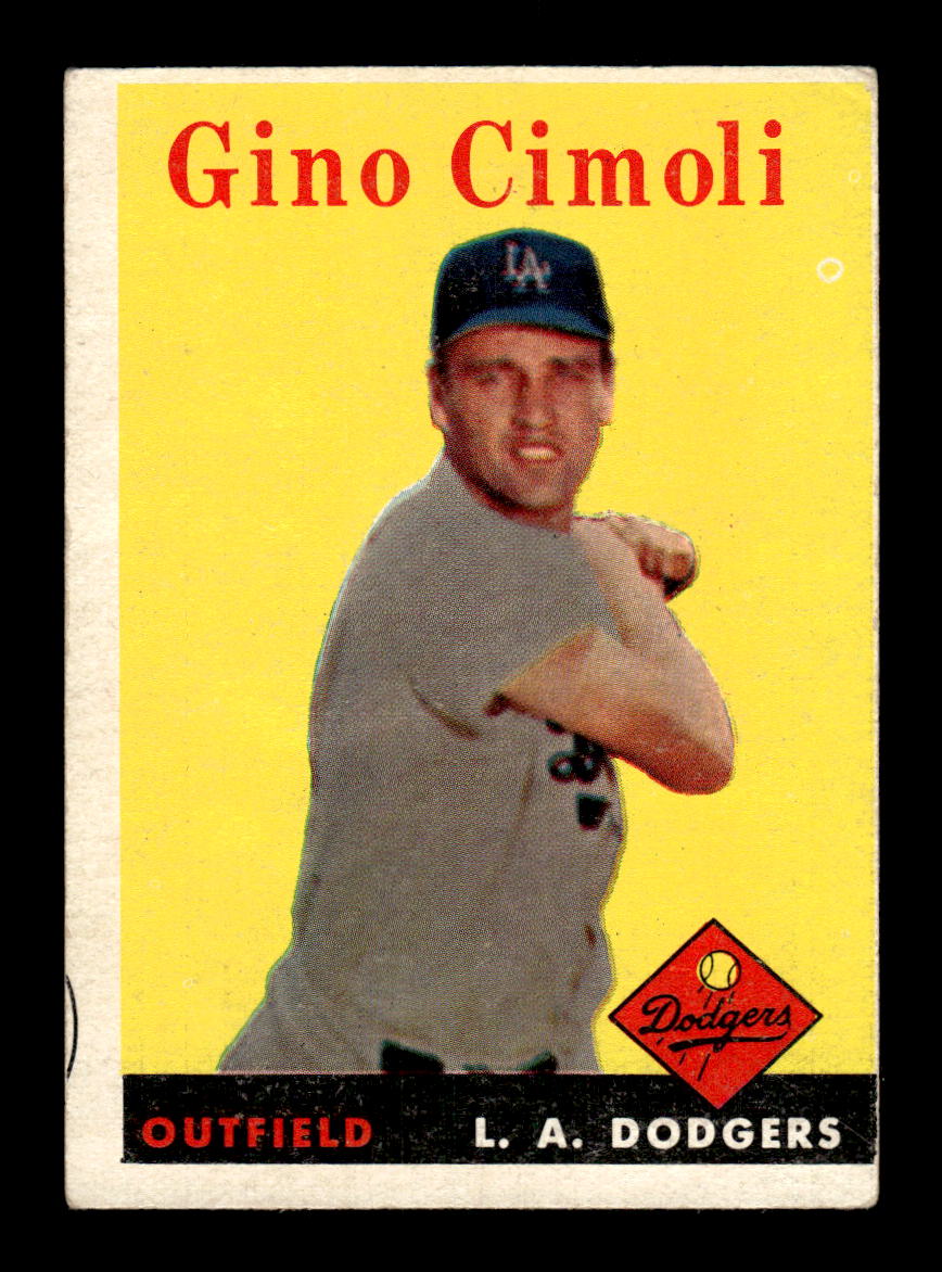 1958 Topps #286 Gino Cimoli Los Angeles Dodgers VGEX HOF10009829