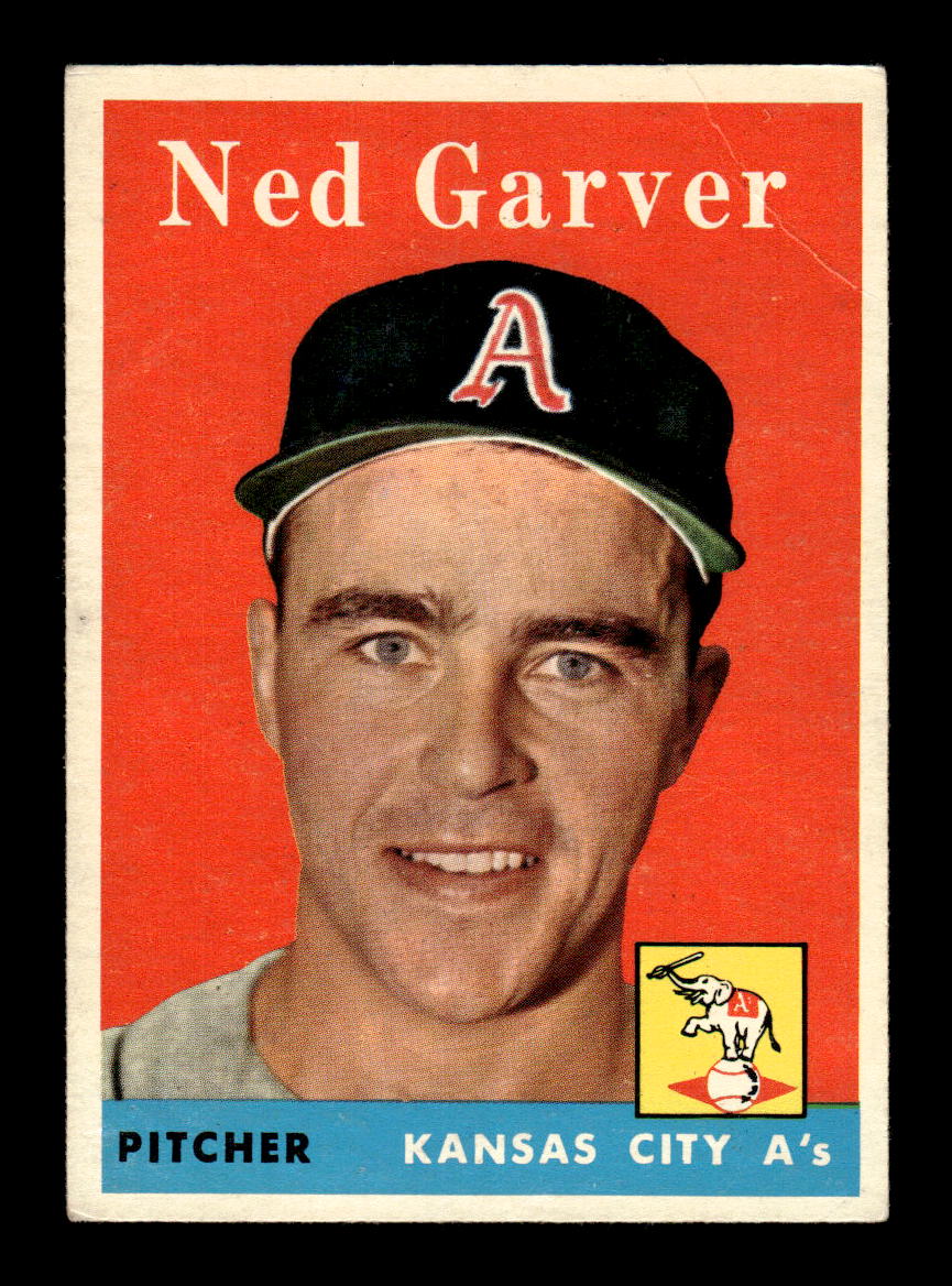 1958 Topps #292 Ned Garver Kansas City Athletics VGEX HOF10009835