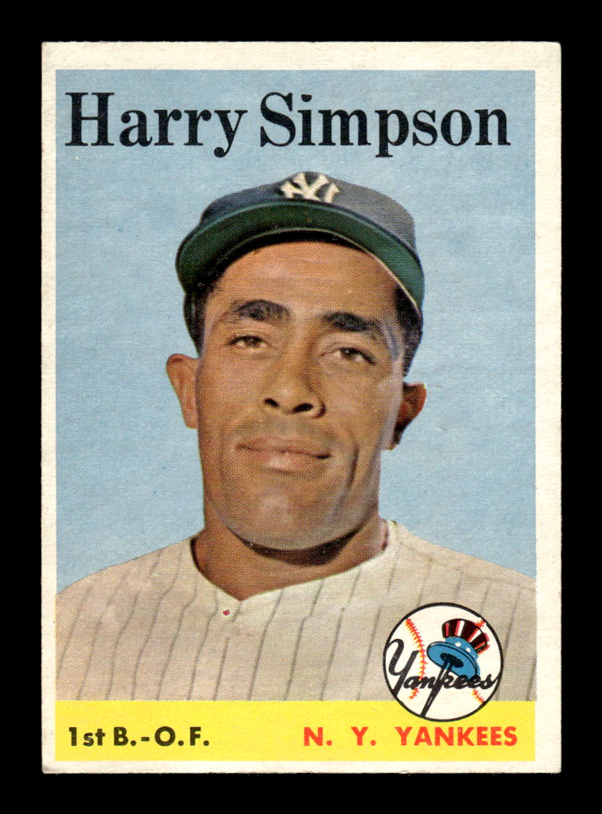 1958 Topps #299 Harry Simpson New York Yankees EX HOF10009842