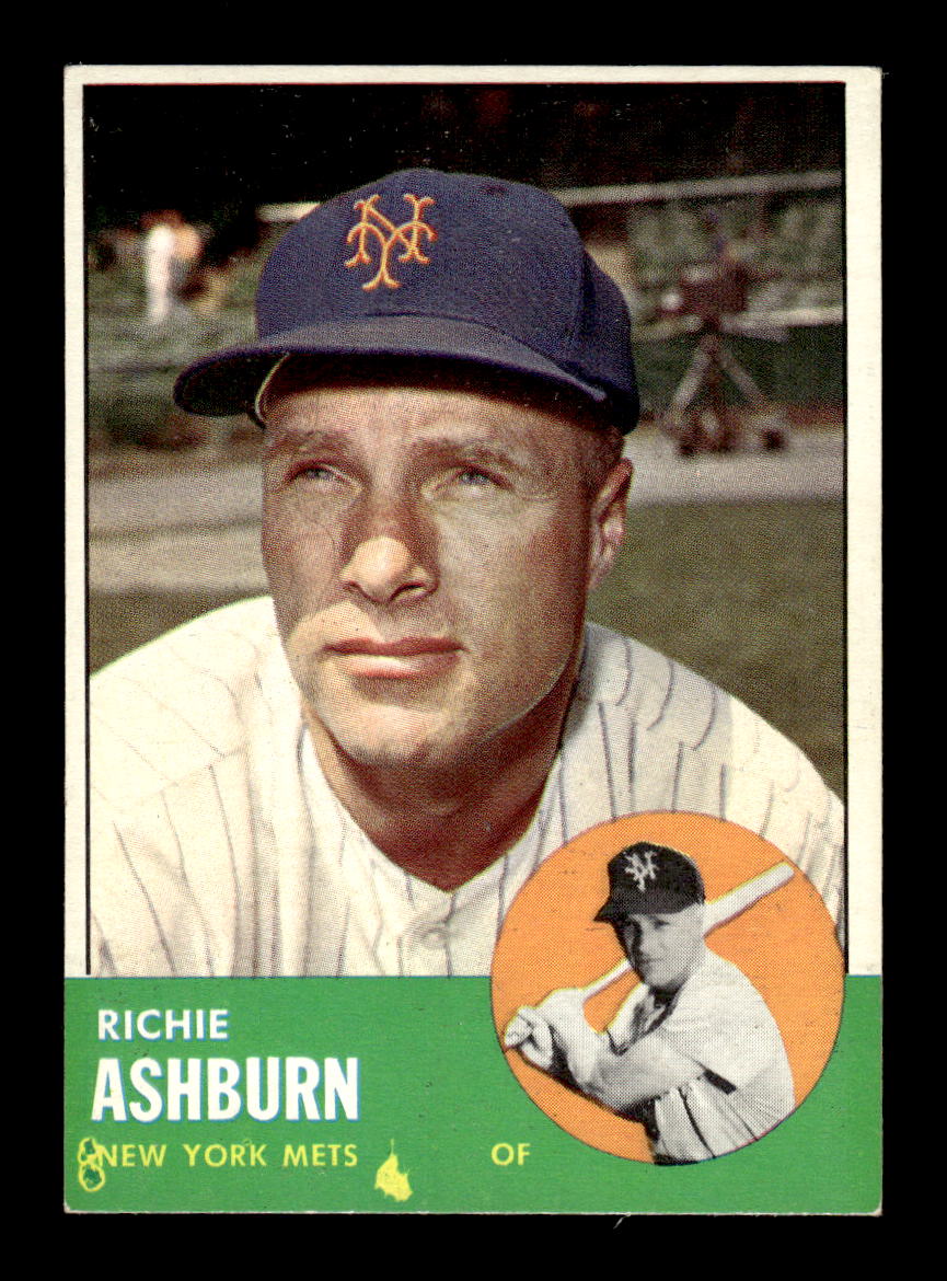 1963 Topps #135 Richie Ashburn New York Mets EX HOF10009844