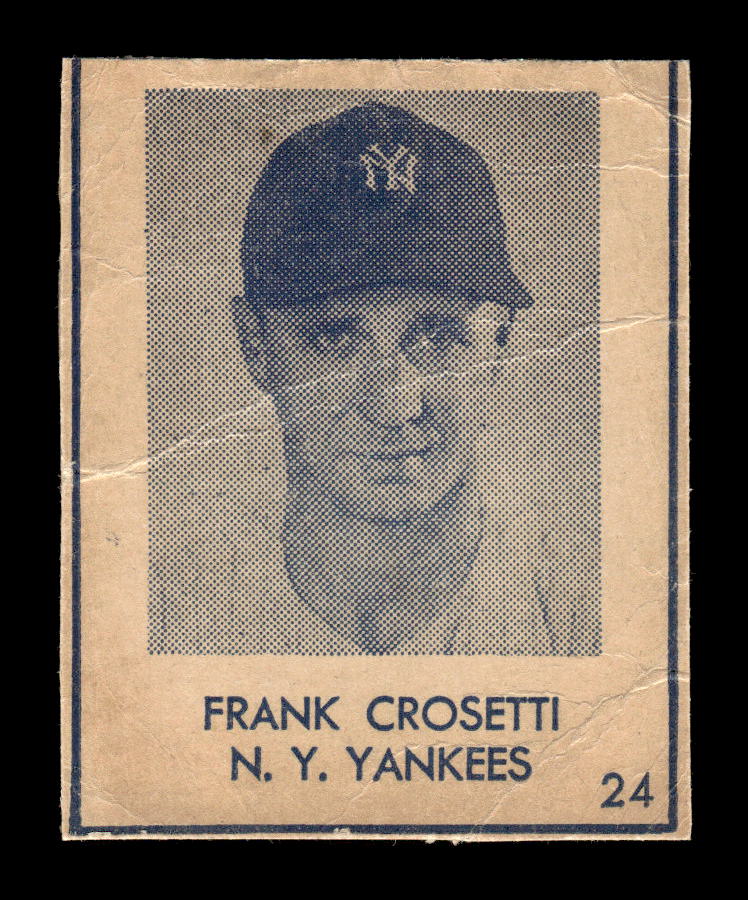 1948 Blue Tint (R346) #24 Frank Crosetti New York Yankees Poor HOF10009845