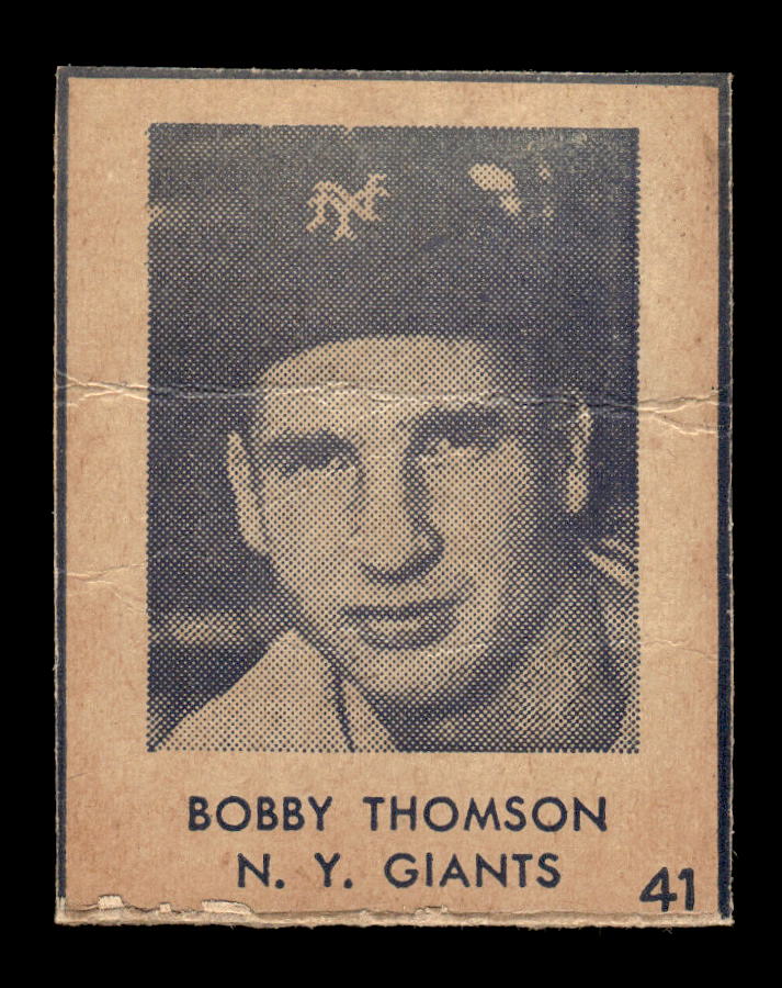 1948 Blue Tint (R346) #41 Bobby Thomson New York Giants Poor HOF10009847