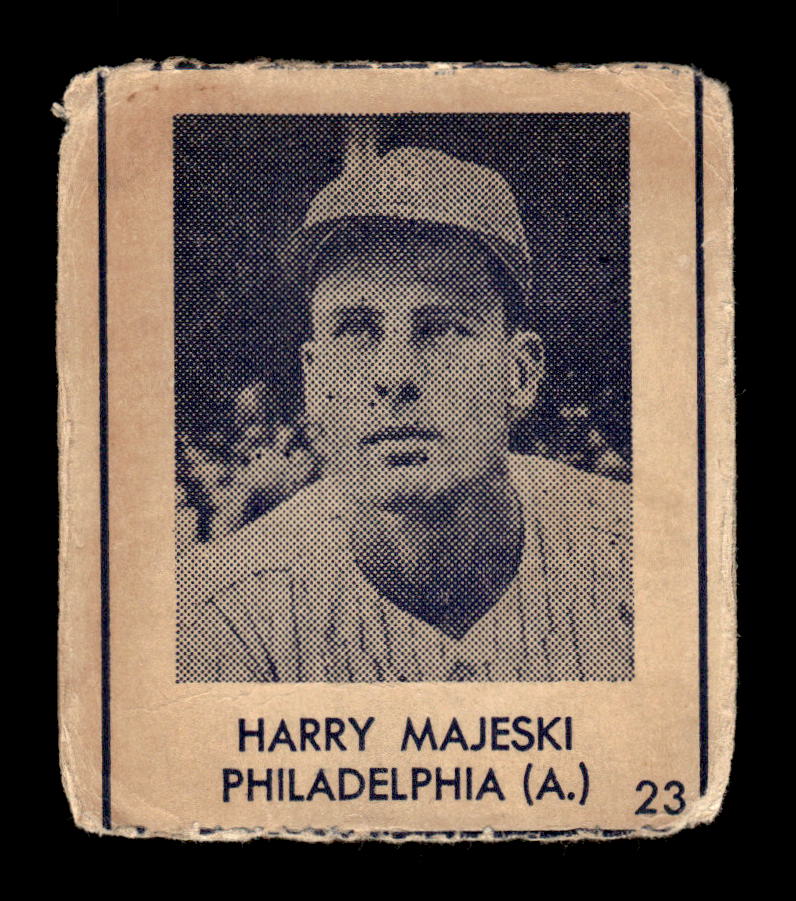 1948 Blue Tint (R346) #23 Hank Majeski Philadelphia Athletics Poor HOF10009849