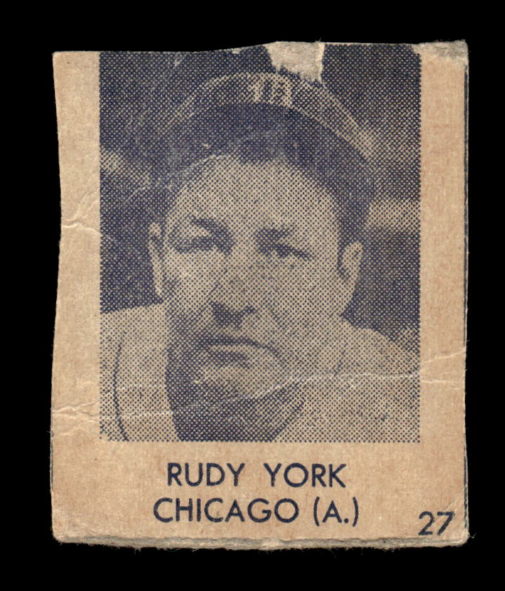 1948 Blue Tint (R346) #27 Rudy York Chicago White Sox Poor HOF10009850