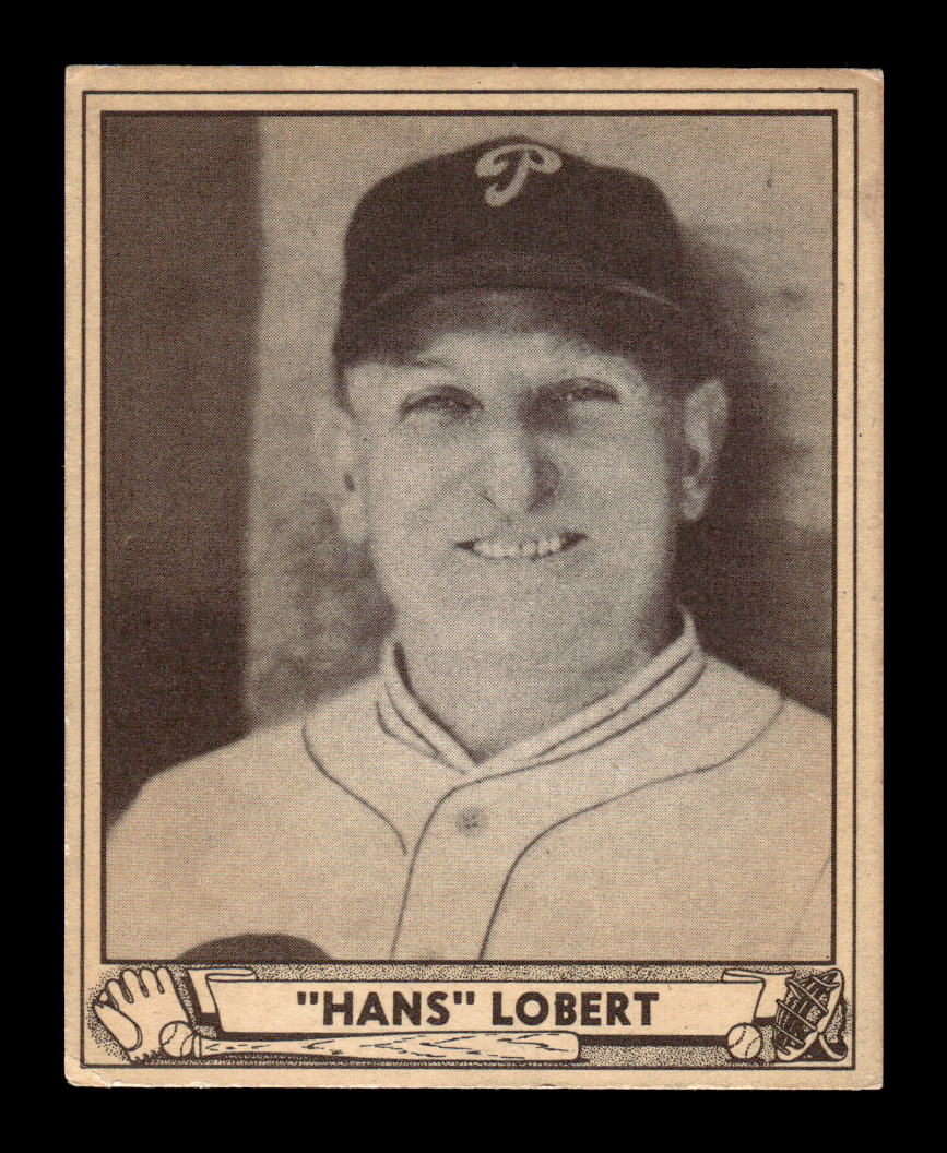 1940 Play Ball #160a Hans Lobert Philadelphia Phillies VGEX HOF10009852