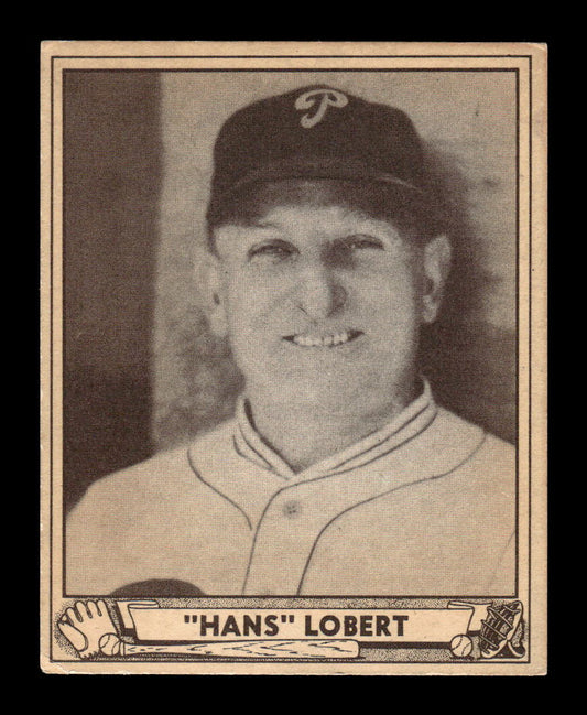 1940 Play Ball #160a Hans Lobert Philadelphia Phillies VGEX HOF10009852