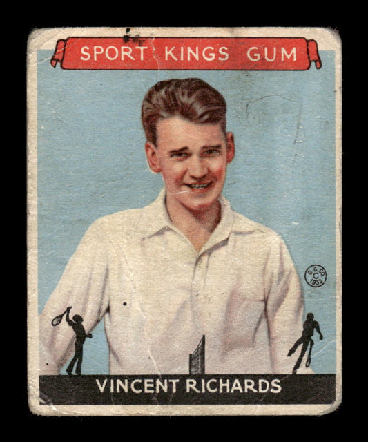1933 Sport Kings (R338) #23 Vincent Richards Poor HOF10009861